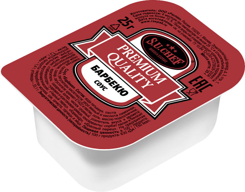 Соус S.U.Chef Барбекю 25г