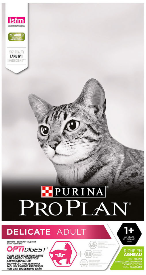 Сухой корм для кошек Pro Plan Optirenal Delicate с ягненком 10кг Сухой корм для кошек Pro Plan Optirenal Delicate с ягненком 10кг