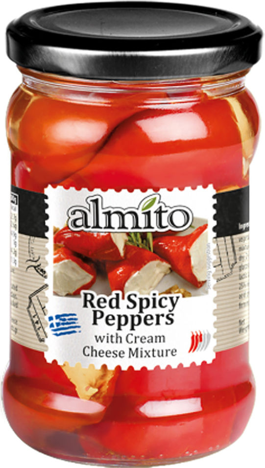 Перец красный Almito с сырным кремом 320мл