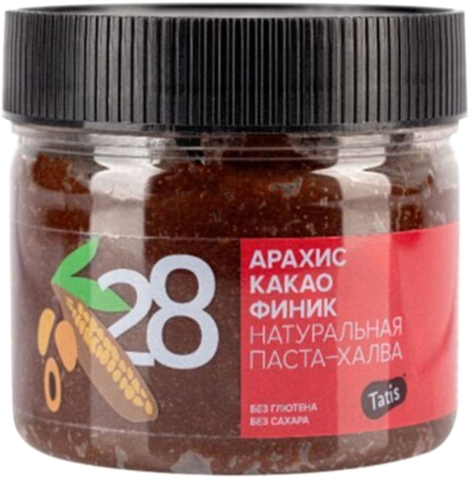 Паста-халва арахисовая Tatis с какао 300г
