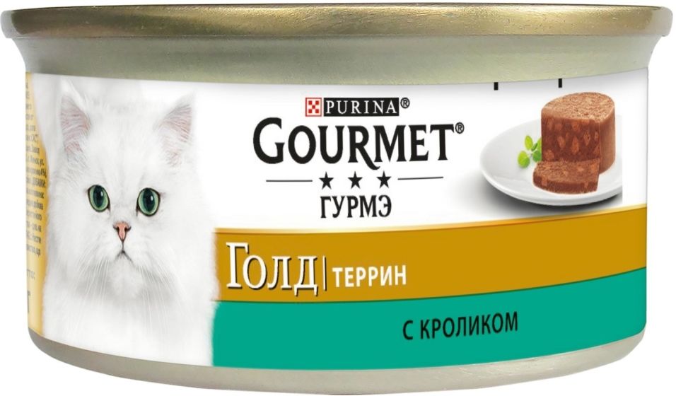 Корм для кошек Gourmet Gold Террин с кроликом 85г Корм для кошек Gourmet Gold Террин с кроликом 85г