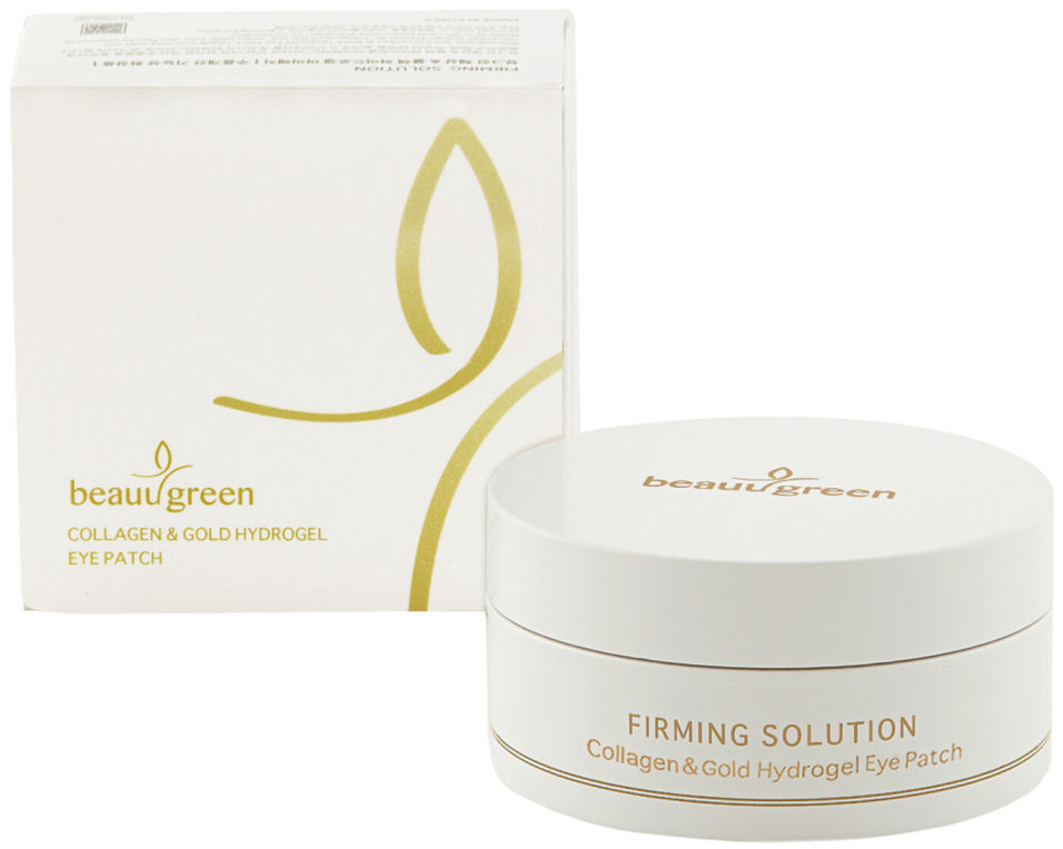 Патчи для глаз Beauugreen Гидрогелевые с коллагеном и золотом 60шт