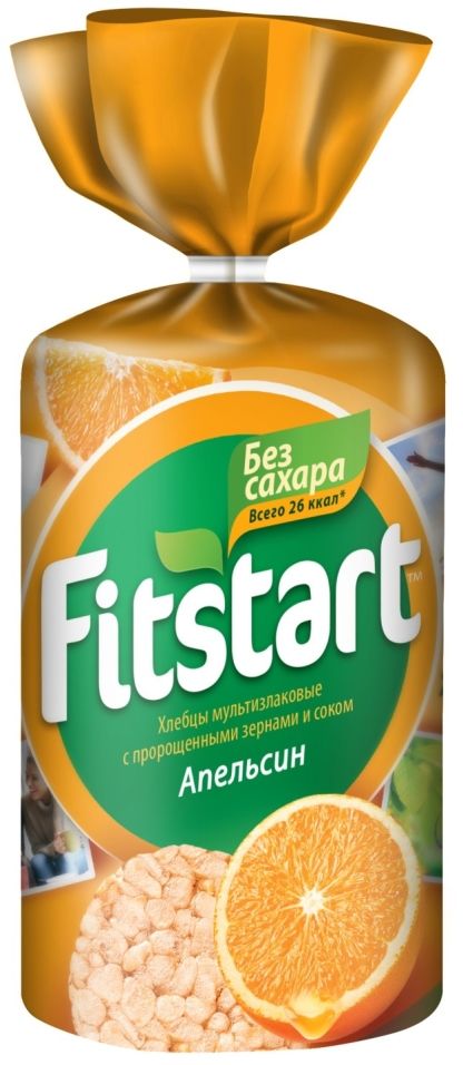 Хлебцы Fitstart Мультизлаковые Апельсин 100г