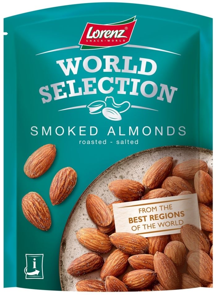 Миндаль Lorenz очищенный с копченым вкусом 100г