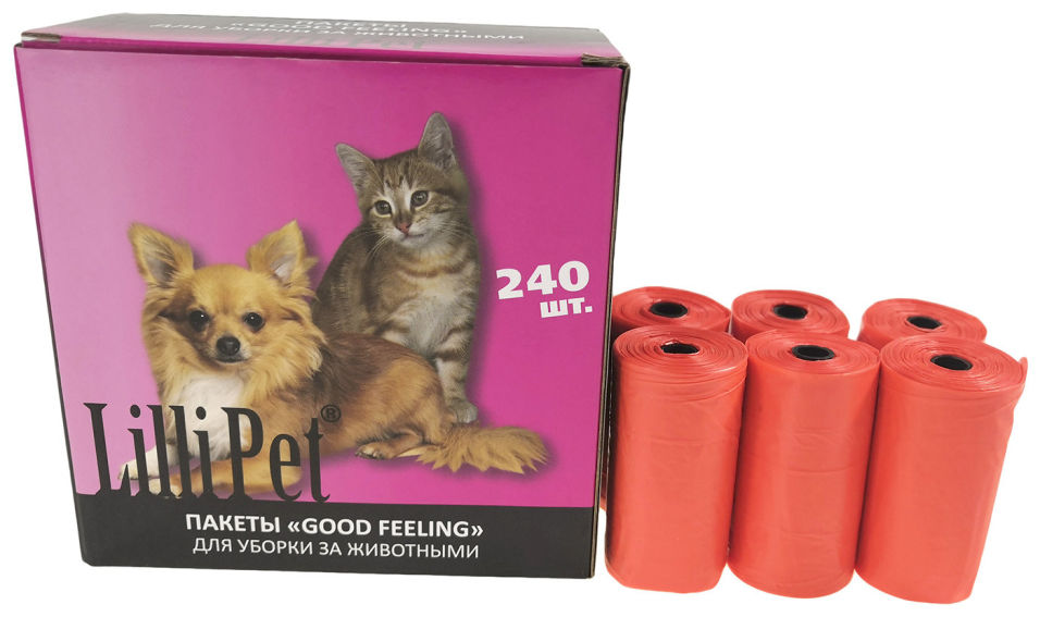 Пакеты для уборки за животными Lili Pet 16рул Пакеты для уборки за животными Lili Pet 16рул