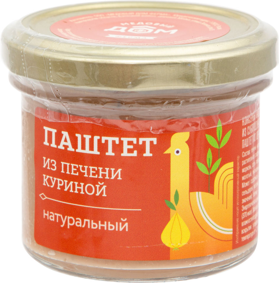 Паштет Медовый дом ферма Из куриной печени натуральный 100г