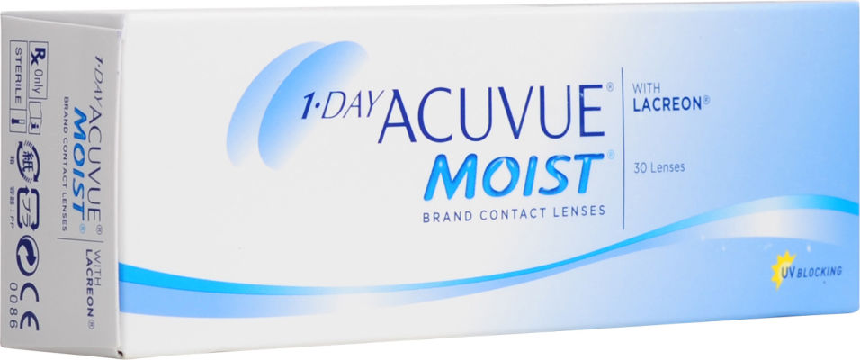 Отзывы о Контактные линзы Acuvue Moist 1-Day Однодневные -3.50/14.2/8.5 30шт Отзывы о Контактные линзы Acuvue Moist 1-Day Однодневные -3.50/14.2/8.5 30шт