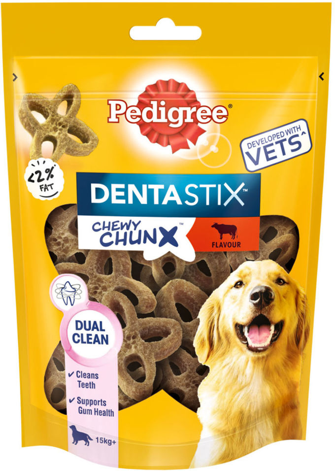 Лакомство для собак Pedigree Dentastix Жевательные кусочки со вкусом говядины 68г Лакомство для собак Pedigree Dentastix Жевательные кусочки со вкусом говядины 68г
