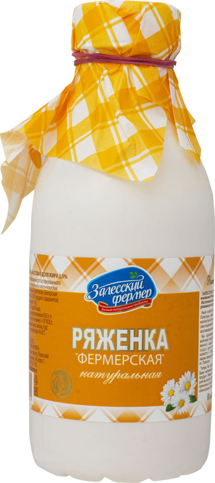 Ряженка Залесский фермер Фермерская 3.5% 450г