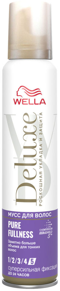 Мусс для волос Wella Deluxe Pure Fullness 200мл