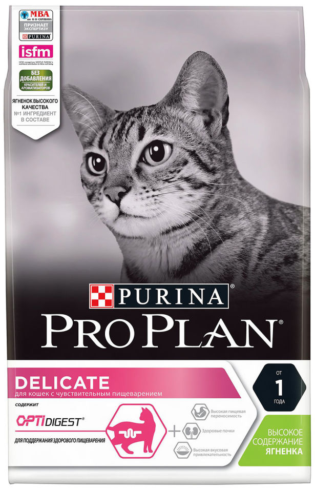 Сухой корм для кошек Pro Plan Optidigest Delicate с ягненком 3кг Сухой корм для кошек Pro Plan Optidigest Delicate с ягненком 3кг