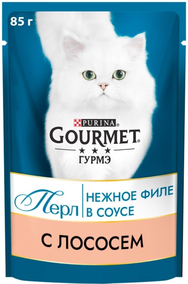 Отзывы о Корм для кошек Gourmet Perle Мини-филе с лососем в соусе 85г Отзывы о Корм для кошек Gourmet Perle Мини-филе с лососем в соусе 85г