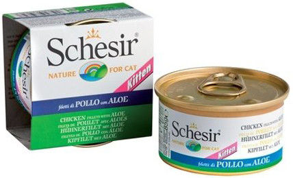 Корм для котят Schesir Цыпленок c алоэ 85г Корм для котят Schesir Цыпленок c алоэ 85г