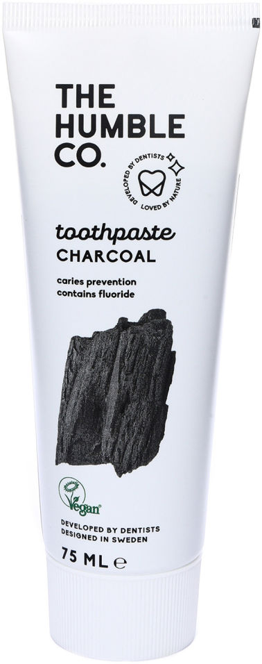 Зубная паста Humble Natural Charcoal Toothpaste Древесный уголь 75мл