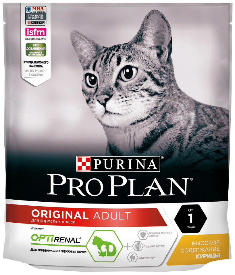 Сухой корм для кошек Pro Plan Original Adult с курицей 400г Сухой корм для кошек Pro Plan Original Adult с курицей 400г
