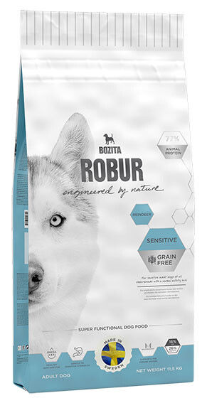 Отзывы о Сухом корме для собак Bozita Robur Sensitive Grain Free с оленем 11.5кг Отзывы о Сухом корме для собак Bozita Robur Sensitive Grain Free с оленем 11.5кг