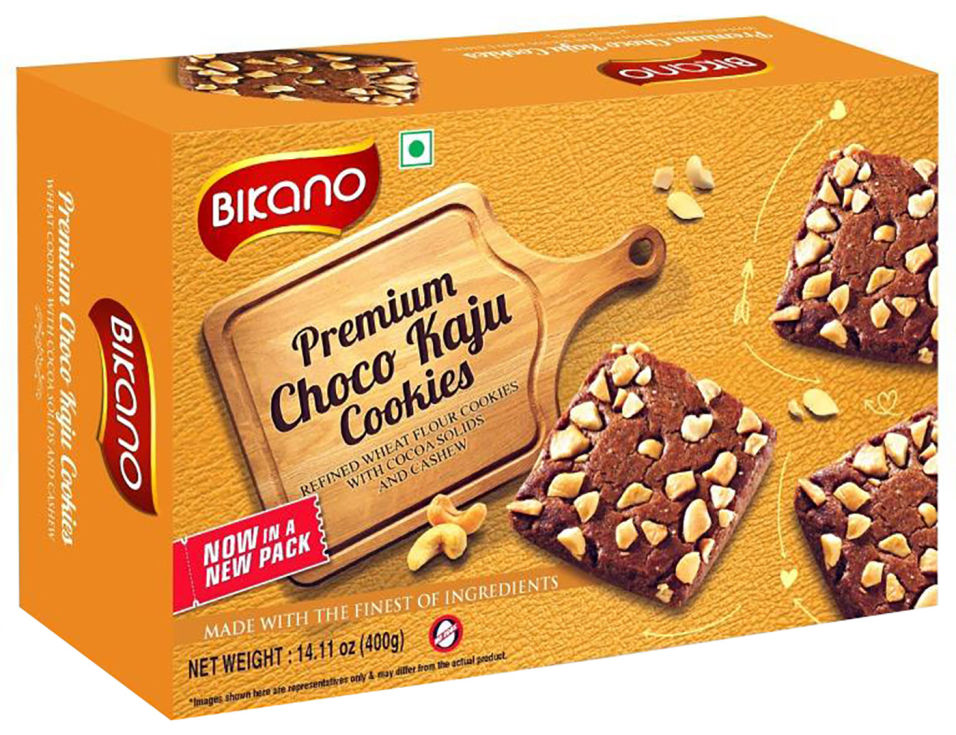 Печенье Bikano Choko Kaju с кешью 400г