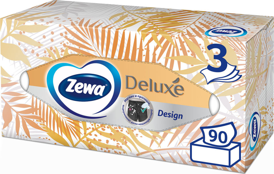 Отзывы о Салфетки бумажные Zewa Deluxe Дизайн косметические 3 слоя 90шт Отзывы о Салфетки бумажные Zewa Deluxe Дизайн косметические 3 слоя 90шт