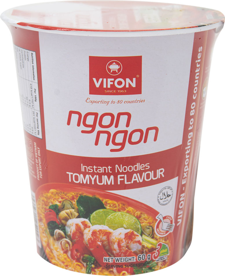 Лапша Vifon со вкусoм тайского том-ям 60г