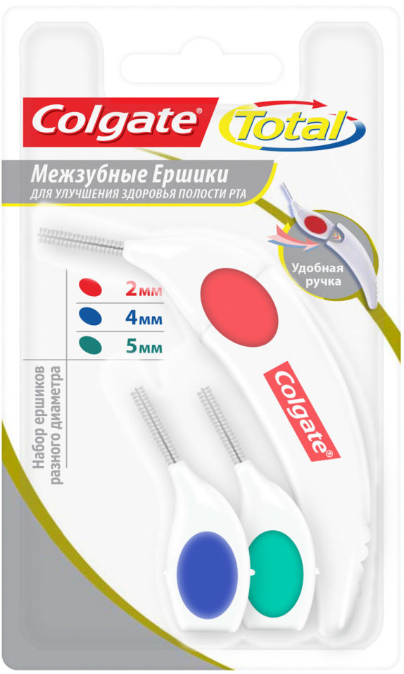 Ершик межзубный Colgate Total12 3шт