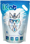 Наполнитель iCat Snow Flakes силикагелевый 5л Наполнитель iCat Snow Flakes силикагелевый 5л