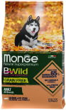Сухой корм для взрослых собак Monge Dog BWild Grain Free беззерновой из лосося 2.5кг
