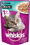 Корм для кошек Whiskas желе с кроликом и овощами 85г Корм для кошек Whiskas желе с кроликом и овощами 85г