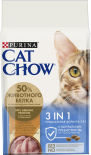 Сухой корм для кошек Cat Chow 3in1 с домашней птицей и индейкой 1.5кг