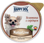 Корм для собак Happy Dog паштет телятина с сердцем 125г