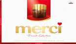 Набор шоколадных конфет Merci Ассорти 8 видов 400г