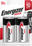 Батарейки Energizer Max D 2шт Батарейки Energizer Max D 2шт