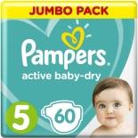 Подгузники Pampers Active Baby-Dry 11–16кг Размер 5 60шт