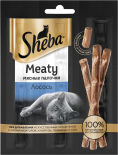 Лакомство для кошек Sheba Meaty мясные палочки Лосось 3*4г Лакомство для кошек Sheba Meaty мясные палочки Лосось 3*4г