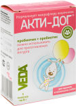 Акти-дог для собак Veda Пробиотик и пребиотик 5шт*8г