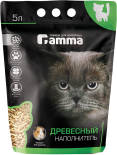 Наполнитель для кошачьего туалета Gamma древесный 5л Наполнитель для кошачьего туалета Gamma древесный 5л
