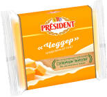 Сыр плавленый President Чеддер 40% 150г Сыр плавленый President Чеддер 40% 150г