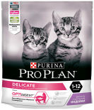 Сухой корм для котят Pro Plan Optidigest Delicate Kitten для чувствительного пищеварения с индейкой 400г