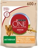 Сухой корм для собак Purina One для активных собак с курицей и рисом 600г Сухой корм для собак Purina One для активных собак с курицей и рисом 600г