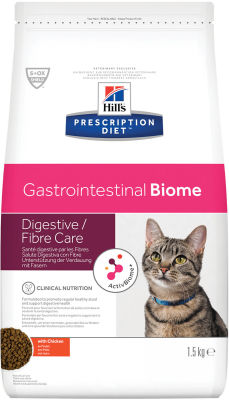 Сухой корм для кошек Hills Prescription Diet Gastrointestinal Biome при расстройствах пищеварения с курицей 1.5кг