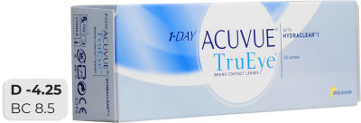 Контактные линзы Acuvue TruEye with HydraClear Однодневные -4.25/14.2/8.5 30шт