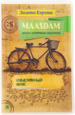 Сыр Золото Европы Маасдам 45% 150г