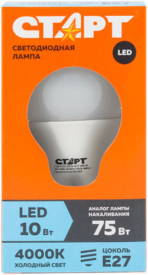 Лампа светодиодная Старт ECO LED GLS E27 10Вт
