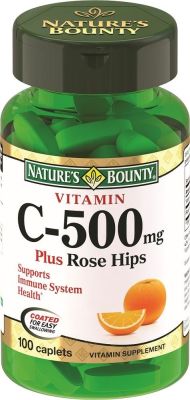 Витамины Nature's Bounty Витамин С и шиповник 100 капсул