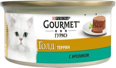 Корм для кошек Gourmet Gold Террин с кроликом 85г