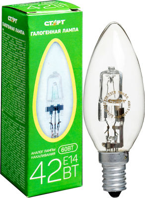 Лампа галогенная Старт E14 42Вт