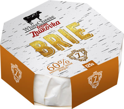 Сыр White Cheese from Zhukovka Бри с белой плесенью 50% 125г