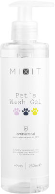Гель для мытья лап животных MiXiT Pets Wash Gel антибактериальный 250мл